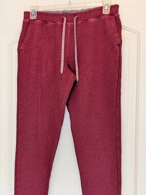 Boy's Vineyard Vines Saltwater Fleece Jogger Loungewear - Size: M - Burgandy